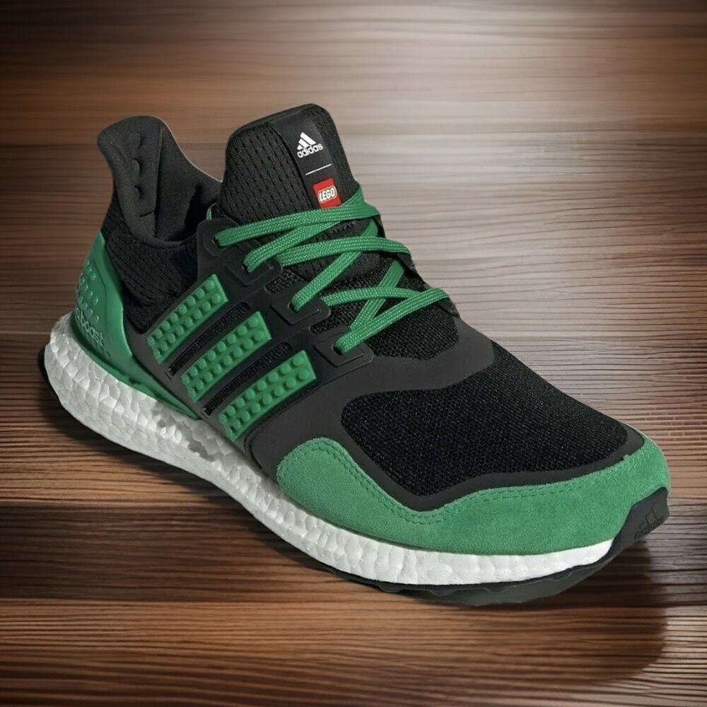 Adidas Ultraboost DNA x Lego Limited Rare Shoes Green Black Mens Size 9 NEW